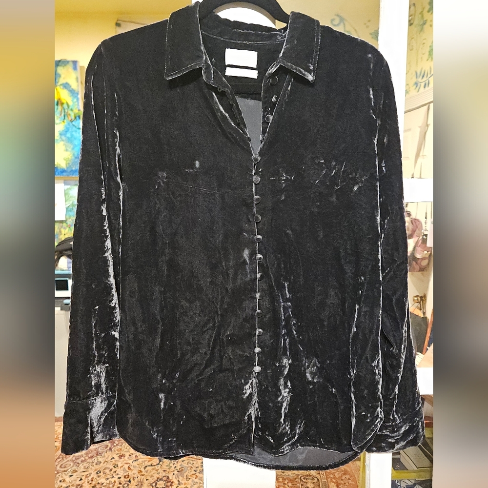 JCrew Crushed Velvet Shirt